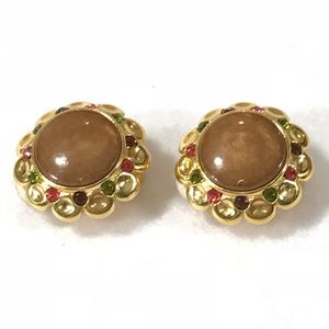 Joan Rivers clip on earrings